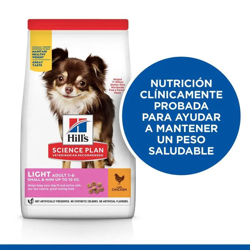 Hill'S Sp Canine Adult Light Small & Mini Pollo 6 kg - Precios Más Baratos - Todoanimal