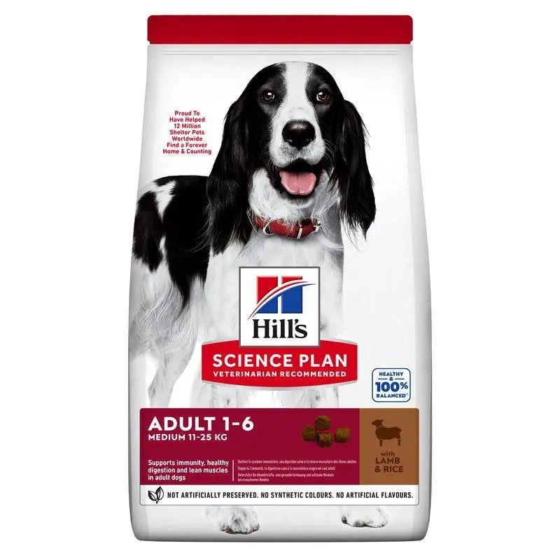 Hill'S Sp Canine Adult Medium Cordero & Arroz 14 kg - Precios Más Baratos - Todoanimal