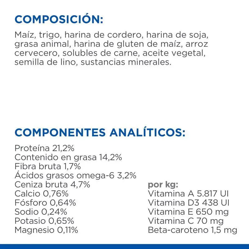 Hill'S Sp Canine Adult Medium Cordero & Arroz 18 kg - Precios Más Baratos - Todoanimal