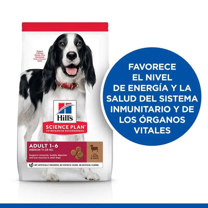 Hill'S Sp Canine Adult Medium Cordero & Arroz 18 kg - Precios Más Baratos - Todoanimal