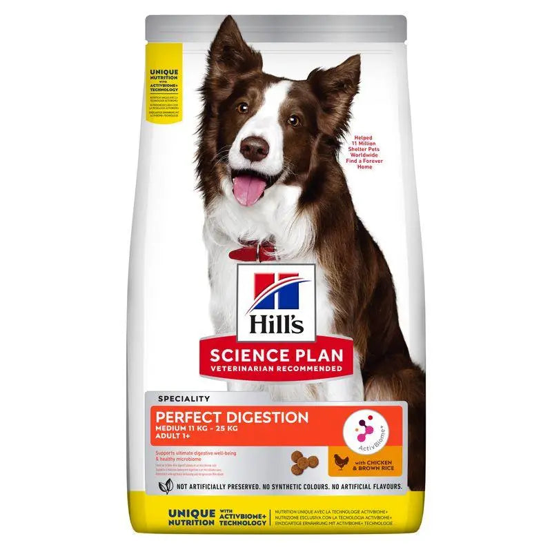 Hill'S Sp Canine Adult Perfect Digestion Medium Pollo 2,5 kg - Precios Más Baratos - Todoanimal