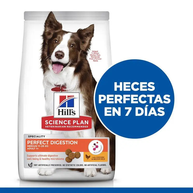 Hill'S Sp Canine Adult Perfect Digestion Medium Pollo 2,5 kg - Precios Más Baratos - Todoanimal