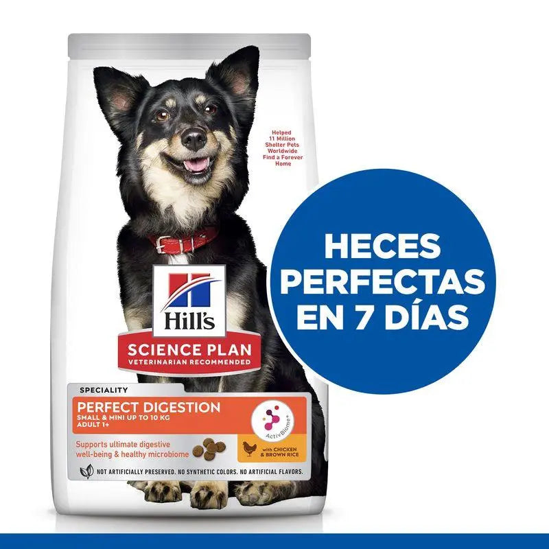 Hill’s Science Plan Perfect Digestion Small & Mini Adult Pollo 1,5 kgpienso para perros - Precios Más Baratos - Todoanimal