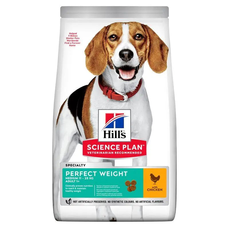 Hill'S Sp Canine Adult Perfect Weight Medium Pollo 12 kg - Precios Más Baratos - Todoanimal