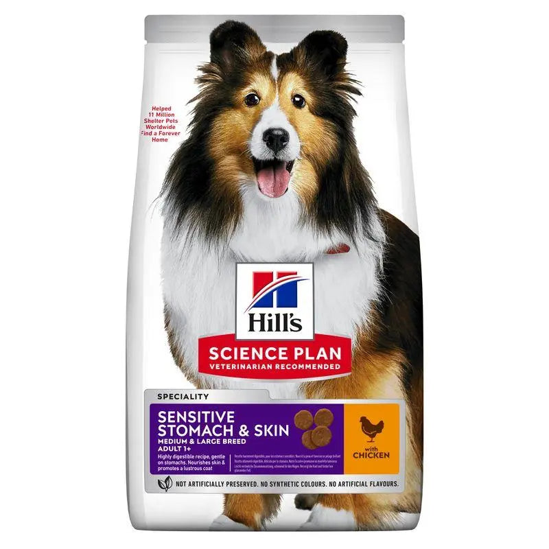 Hill'S Sp Canine Adult Sensitive Stomach & Skin Medium Pollo 14 kg - Precios Más Baratos - Todoanimal