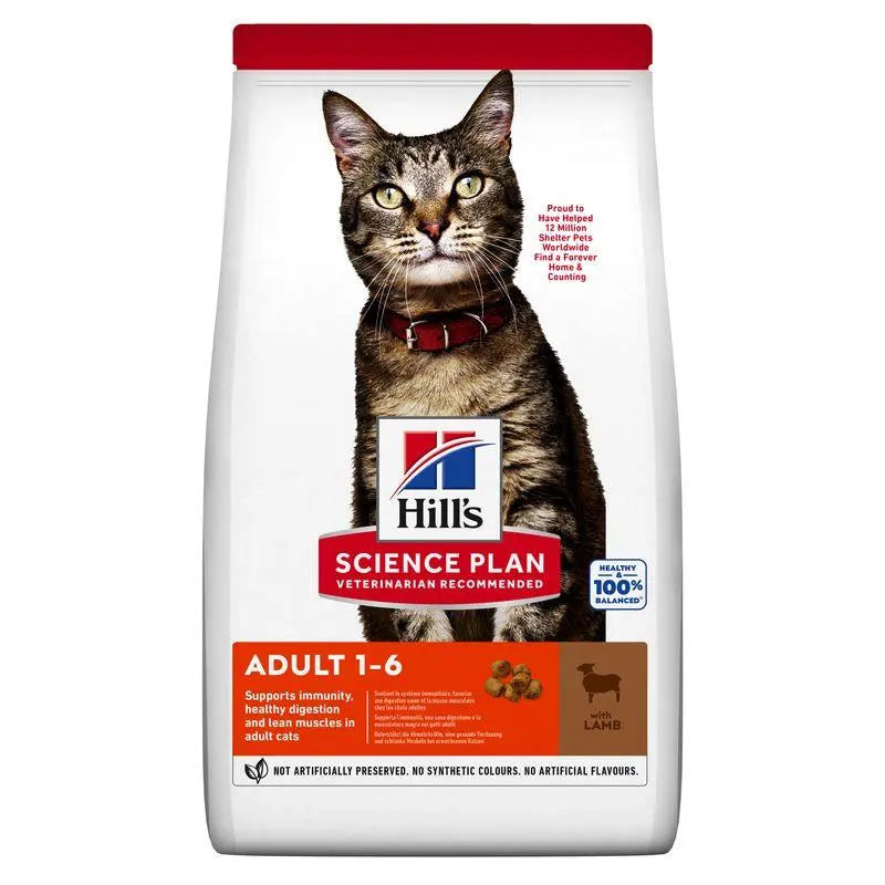Hill'S Sp Feline Adult Cordero & Arroz 1.5Kg - Precios Más Baratos - Todoanimal
