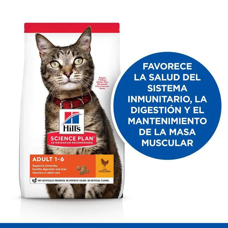 Hill'S Sp Feline Adult Pollo 7Kg - Precios Más Baratos - Todoanimal