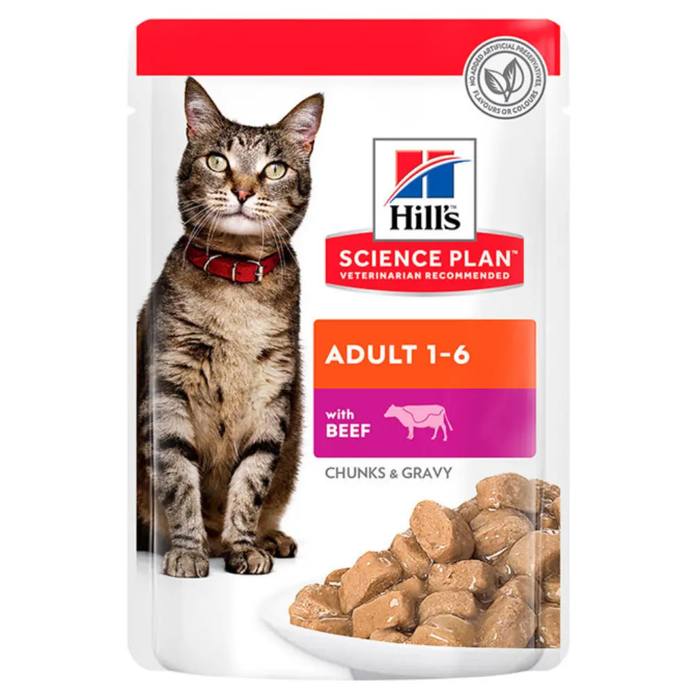 Hill'S Sp Feline Adult Ternera 85 g Sobre al mejor precio -todoastorenimal.com