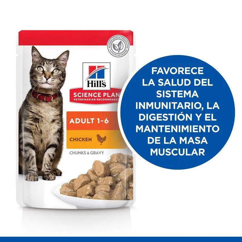 Hill'S Sp Feline Adulto Con Pollo 85Gr Sobre - Precios Más Baratos - Todoanimal