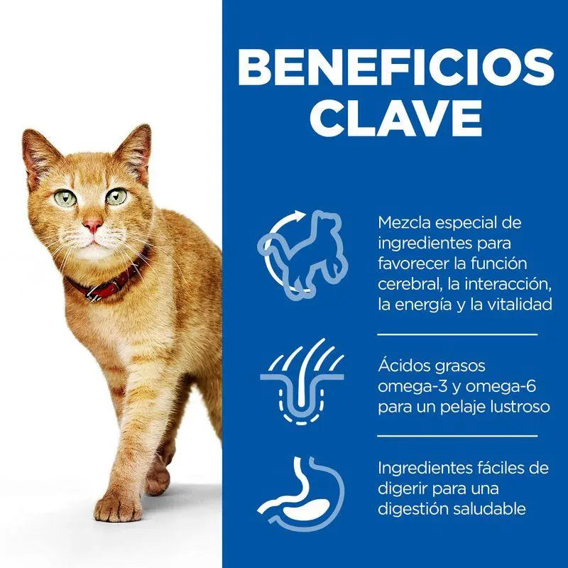 Hill'S Sp Feline Senior Vitality Salmón 85G Sobre - Precios Más Baratos - Todoanimal