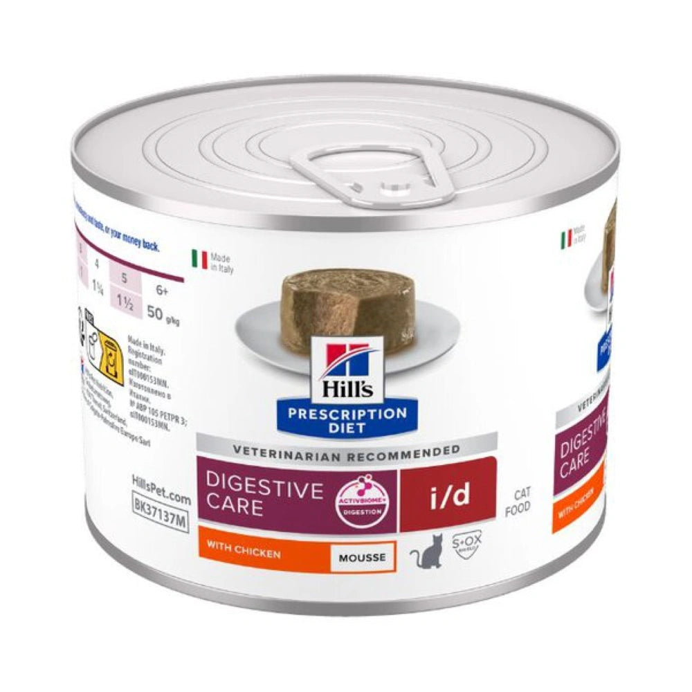 Hill's Prescription Diet Feline i/d Mousse Pollo Comida Húmeda para Gatos (Enfermedad Gastrointestinal) al mejor precio -todoastorenimal.com