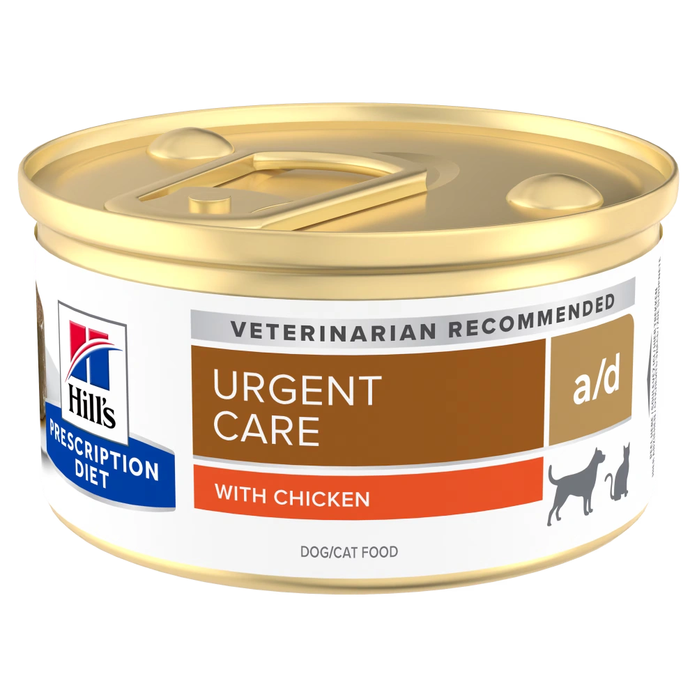 Hill's Prescription Diet a/d Mousse Pollo Comida Húmeda para Perros y Gatos 85g (Recuperación) al mejor precio -todoastorenimal.com