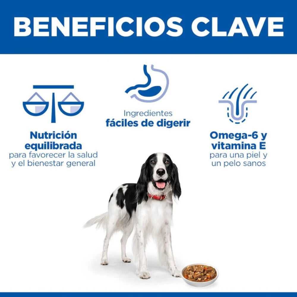 Hill's Science Plan Adult Estofado con Vacuno y Verduras Lata Húmeda para Perros al mejor precio -todoastorenimal.com