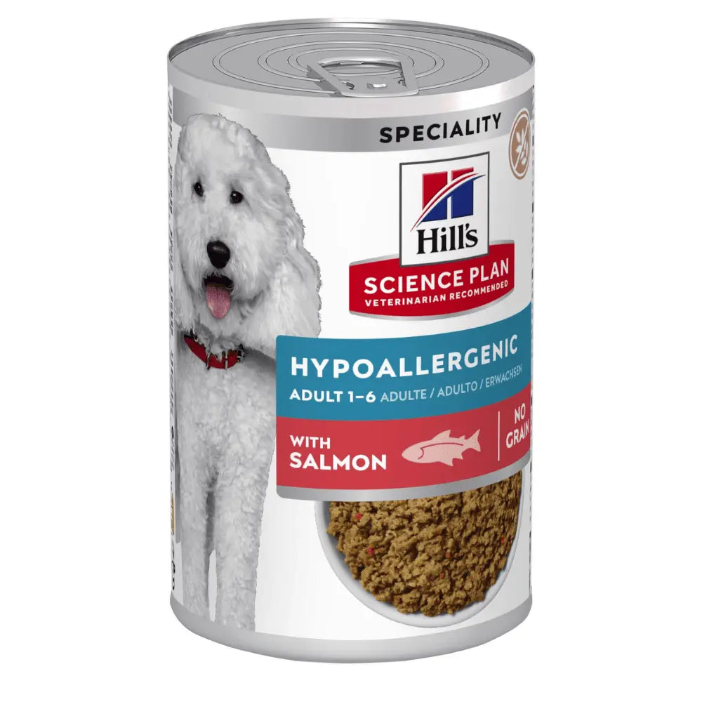 Hill's Science Plan Adult Hypoallergenic Salmón 363 g Lata Húmeda para Perros al mejor precio -todoastorenimal.com