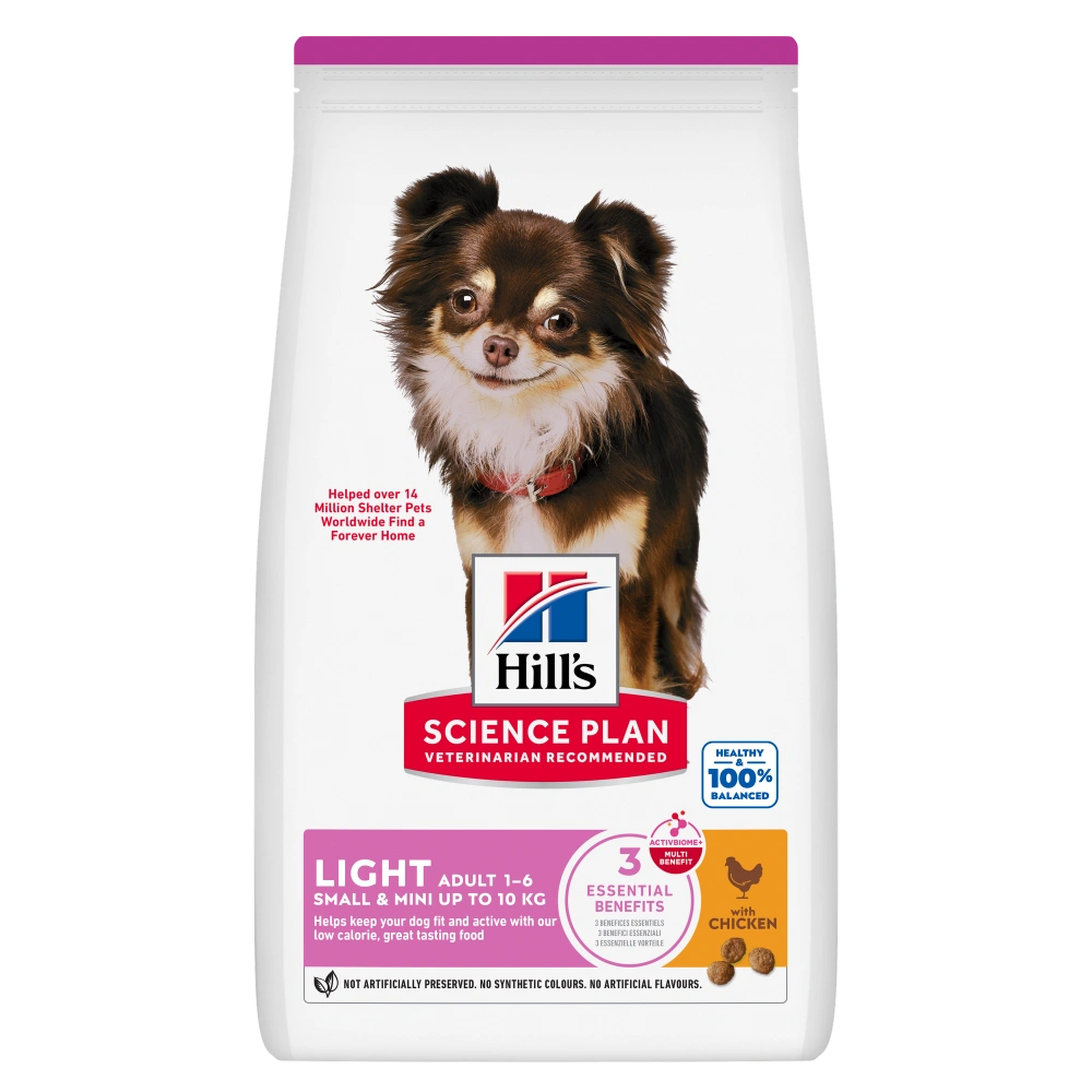 Hill's Science Plan Adult Light Small & Mini Pollo 1,5 kg Pienso para Perros al mejor precio -todoastorenimal.com