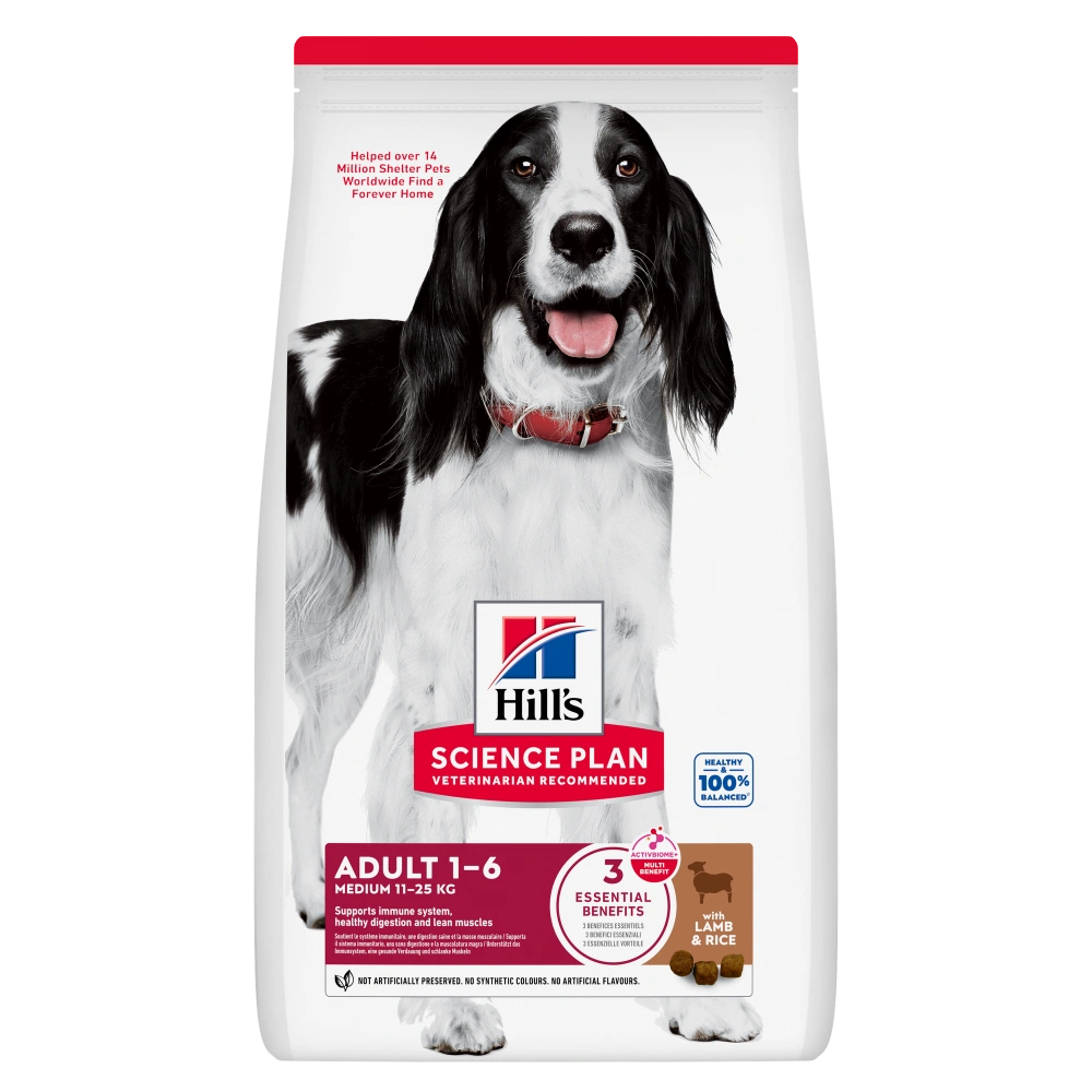 Hill's Science Plan Adult Medium Cordero & Arroz 2,5 kg Pienso para Perros al mejor precio -todoastorenimal.com