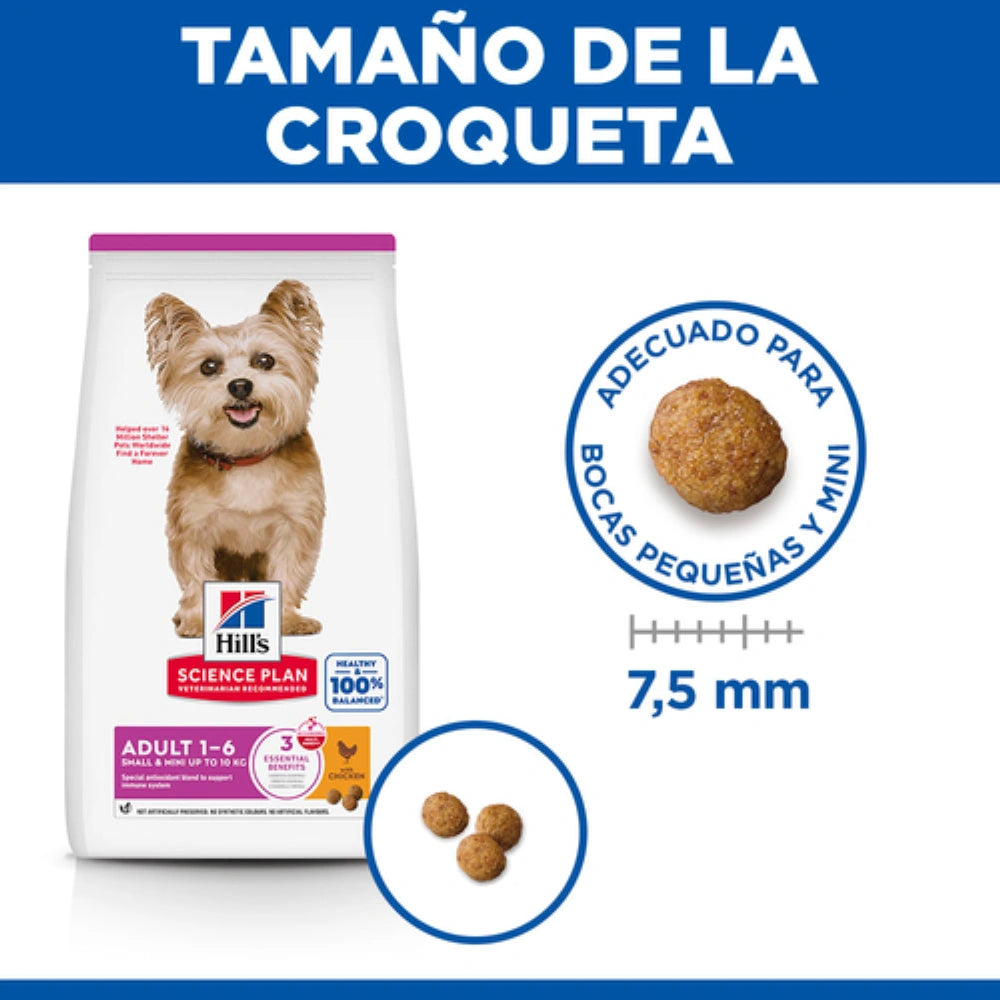 Hill's Science Plan Adult Small y Mini Pollo 1,5 kg Pienso para Perros al mejor precio -todoastorenimal.com