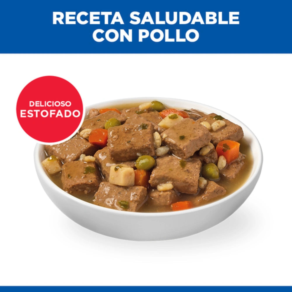 Hill's Science Plan Canine Adult Estofado con Pollo y Verduras Comida Húmeda para Perros 363g al mejor precio -todoastorenimal.com