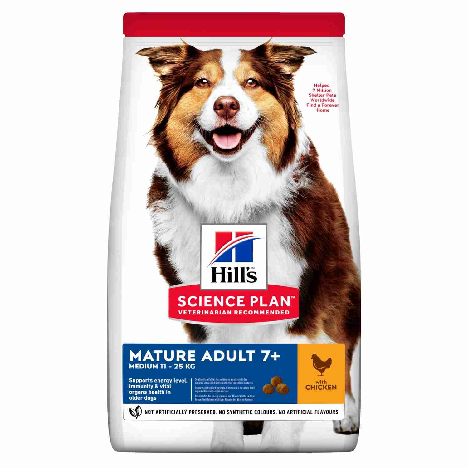 Hill's Science Plan Mature Adult 7+ Medium Pollo Pienso para Perros al mejor precio -todoastorenimal.com