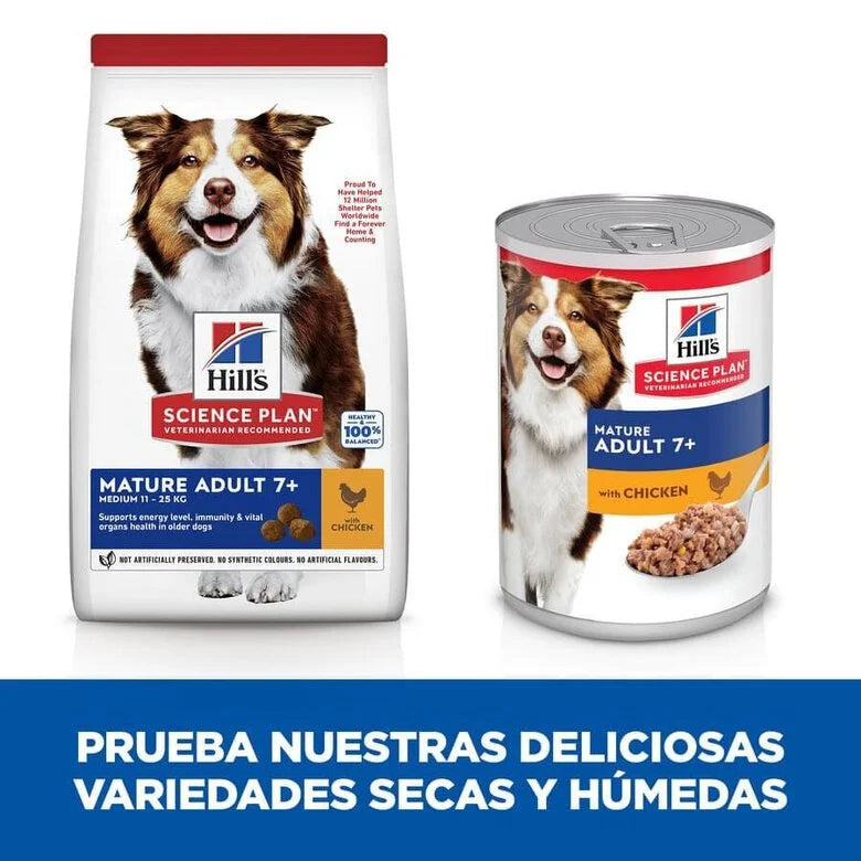 Hill's Science Plan Mature Adult 7+ Medium Pollo Pienso para Perros al mejor precio -todoastorenimal.com