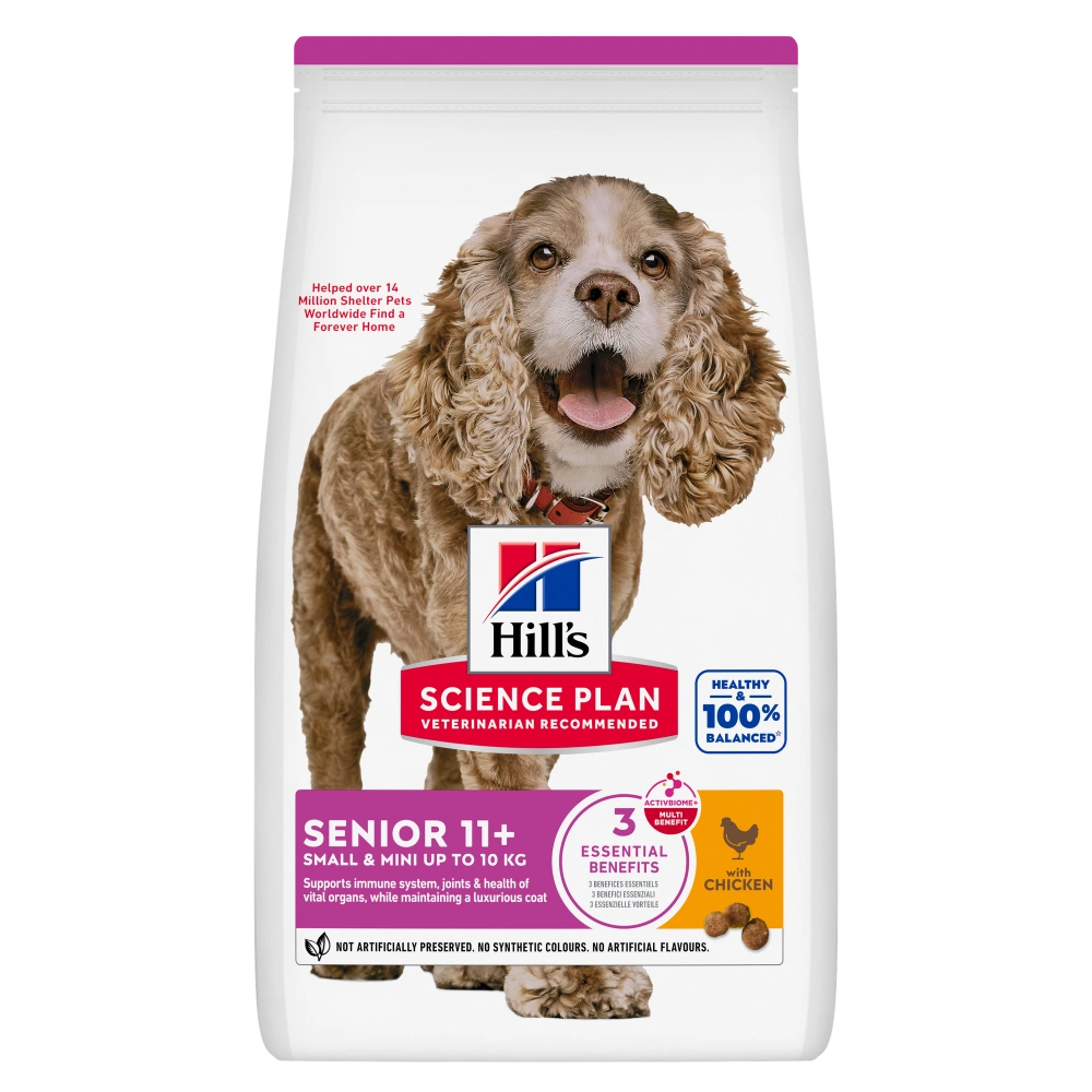 Hill's Senior 11+ Small & Mini Science Plan 1,5 kg con pollo Pienso para Perros al mejor precio -todoastorenimal.com