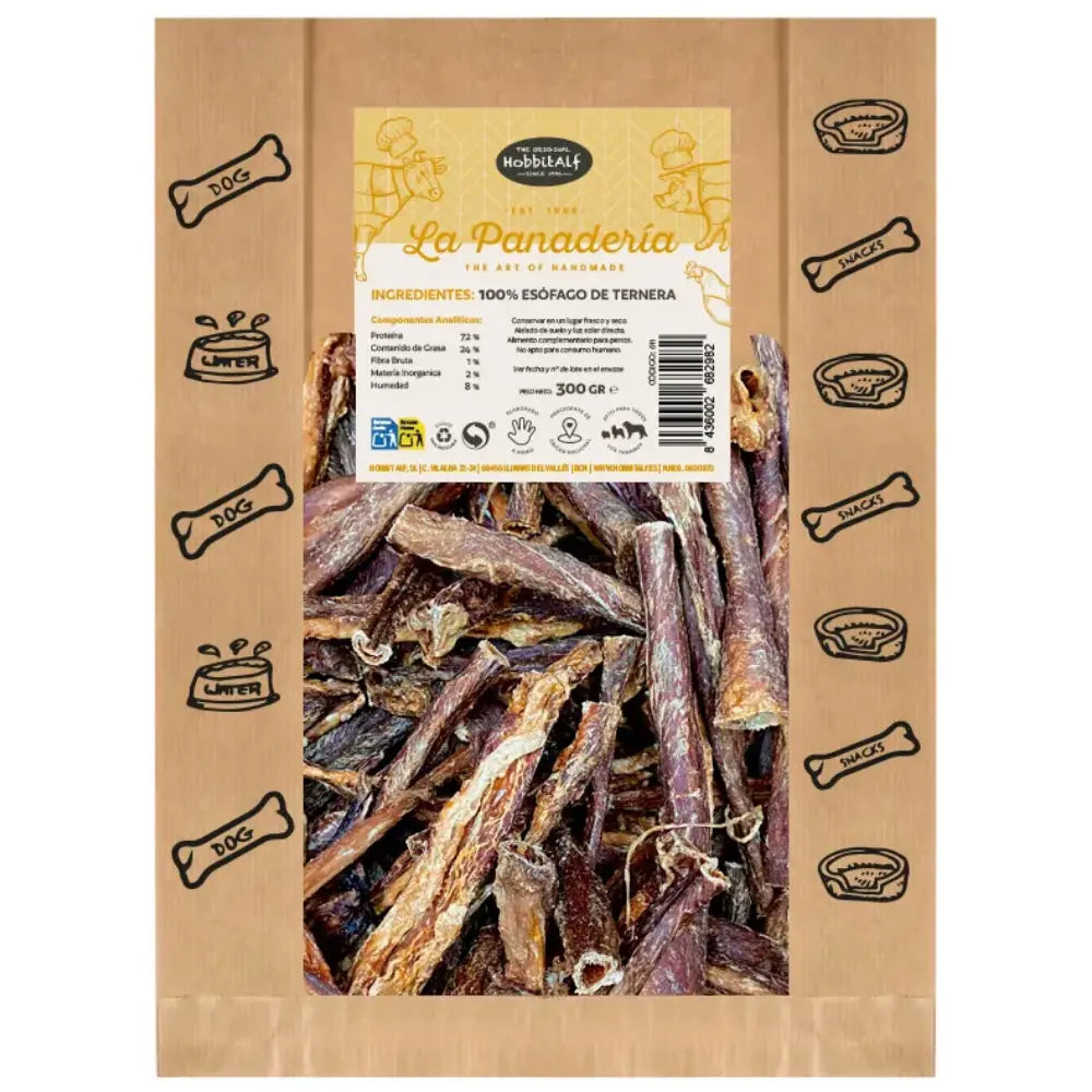 Hobbit Snack La Panadería Esófago de Ternera 300 g al mejor precio -todoastorenimal.com