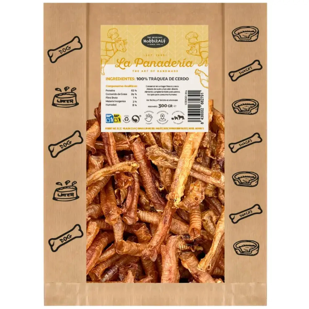 Hobbit Snack La Panaderia Traquea de Cerdo 300 g al mejor precio -todoastorenimal.com