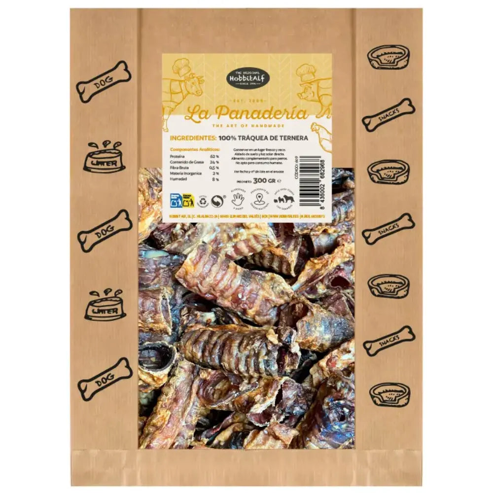 Hobbit Snack La Panaderia Traquea de Ternera 300 g al mejor precio -todoastorenimal.com