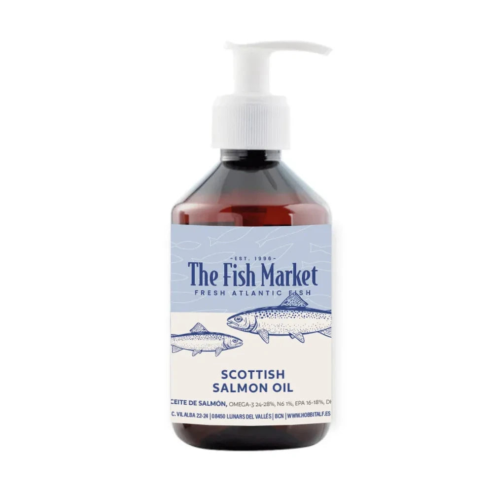 Hobbitalf Aceite de Salmón Omega 3 250 ml - Suplemento Natural para Perros al mejor precio -todoastorenimal.com