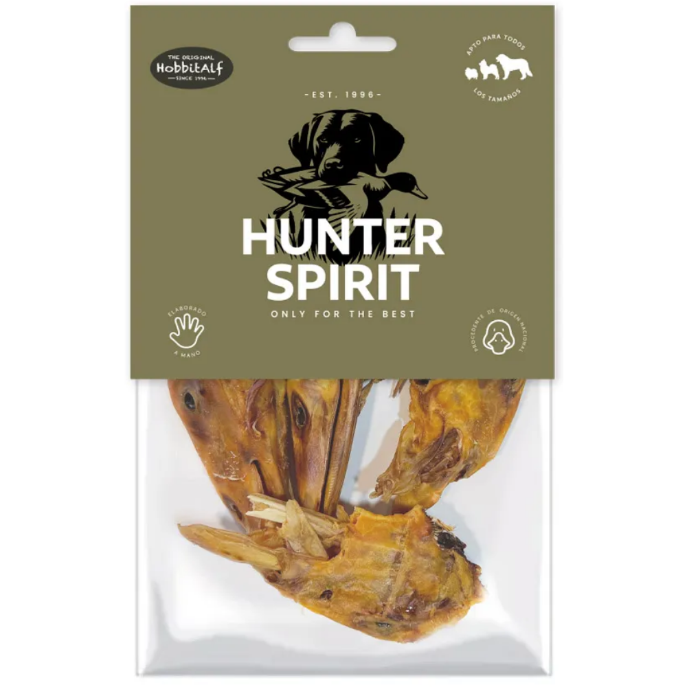 Hobbitalf Cabezas de Pato 150 g - Snack Natural para Perros al mejor precio -todoastorenimal.com