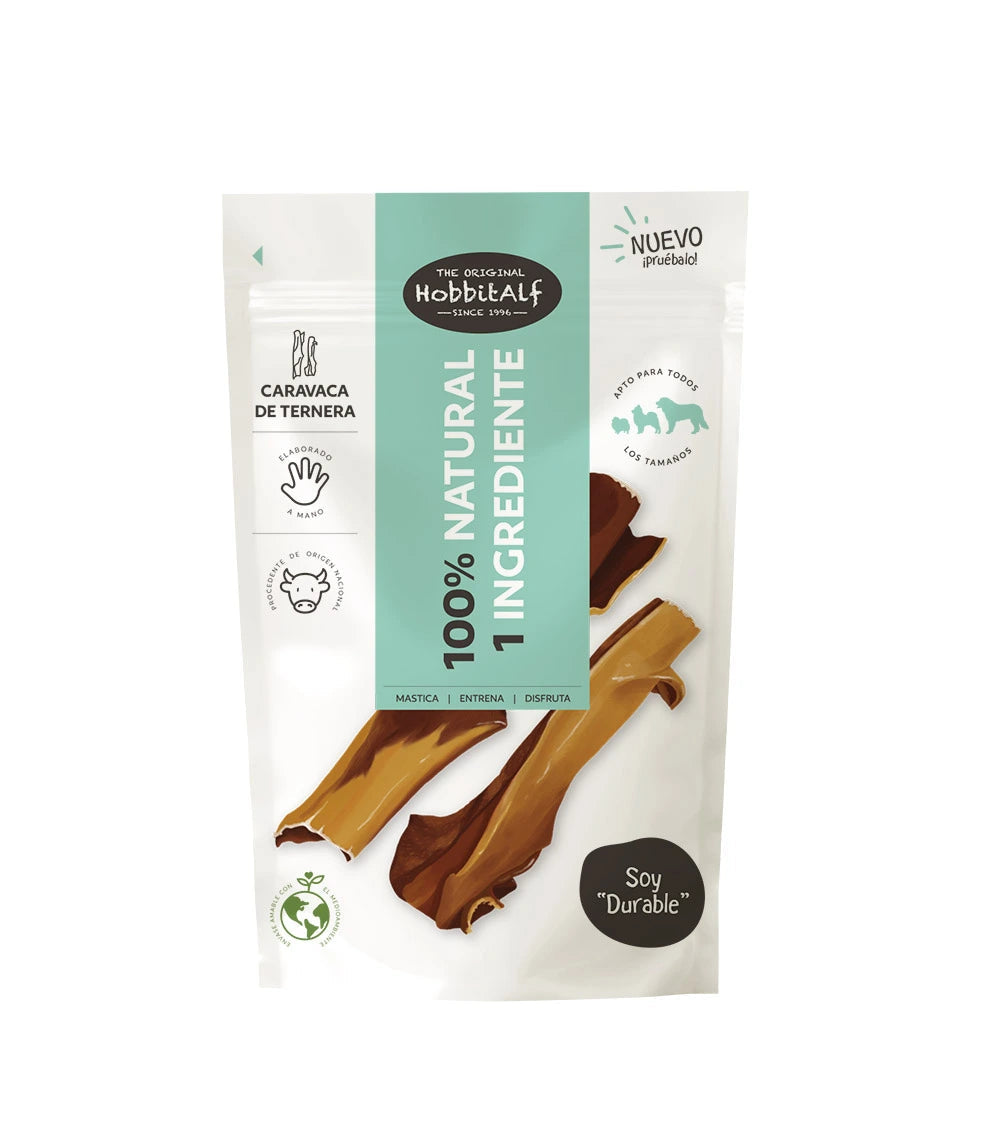 Hobbitalf Caravaca de Ternera 100 g - Snack Natural para Perros al mejor precio -todoastorenimal.com
