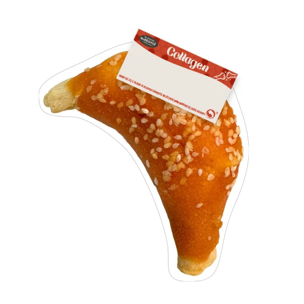 Hobbitalf Croissant de Colágeno con Pollo y Sésamo 10 cm - Snack para Perros al mejor precio -todoastorenimal.com