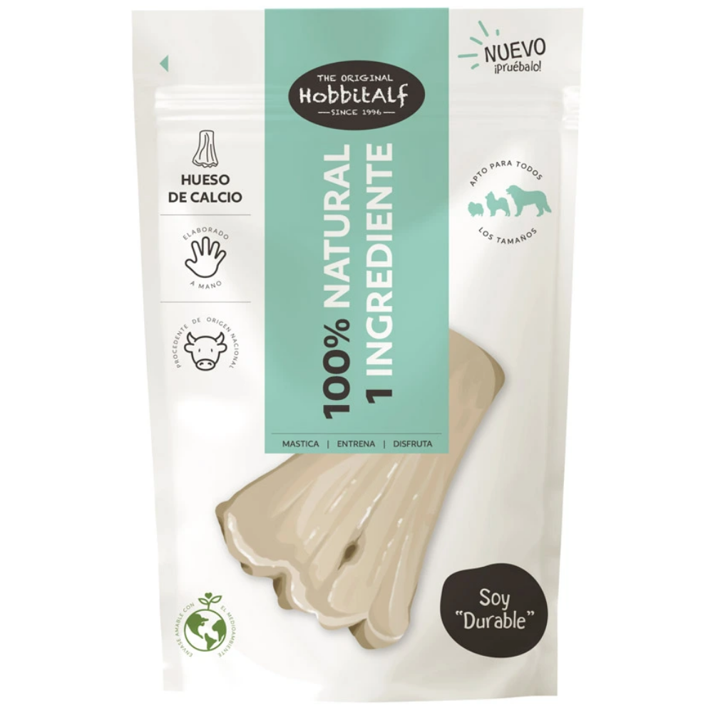 Hobbitalf Hueso Corto de Calcio para Perros 100 g Snack Natural para Perros al mejor precio -todoastorenimal.com