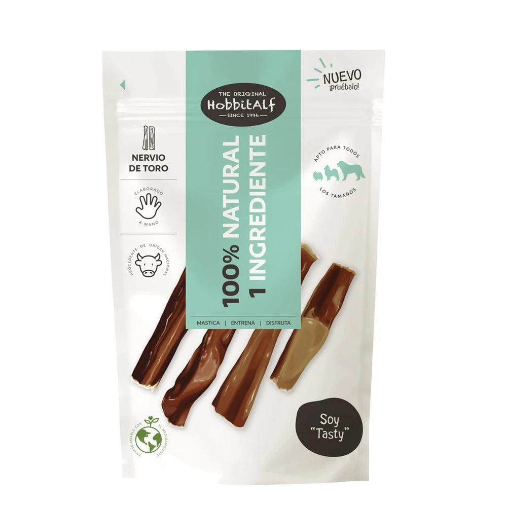 Hobbitalf Nervio de Toro 100 g Snack 100% Natural para Perros al mejor precio -todoastorenimal.com