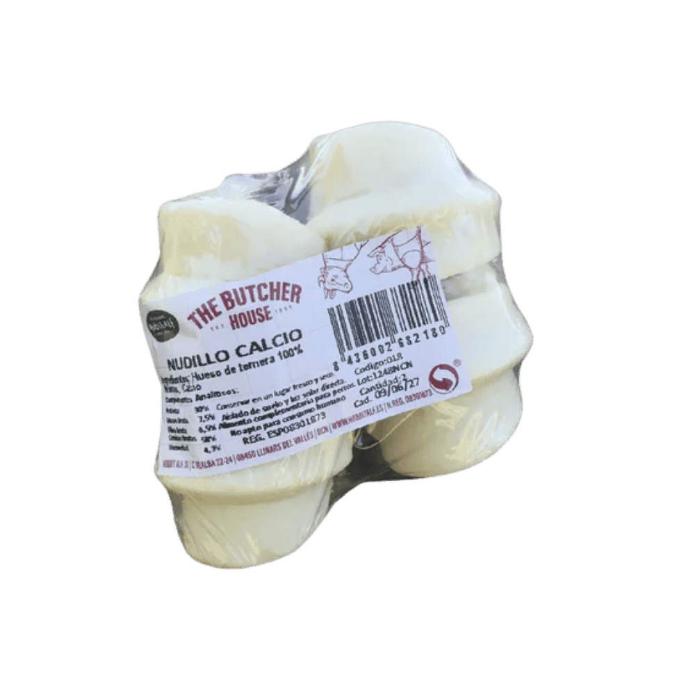 Hobbitalf Nudillo de Ternera de Calcio Pack 2 Snack Natural para Perros al mejor precio -todoastorenimal.com