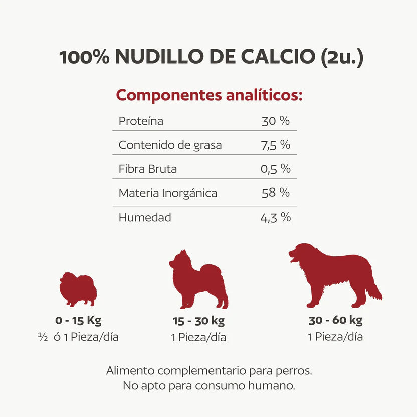 Hobbitalf Nudillo de Ternera de Calcio Pack 2 Snack Natural para Perros al mejor precio -todoastorenimal.com
