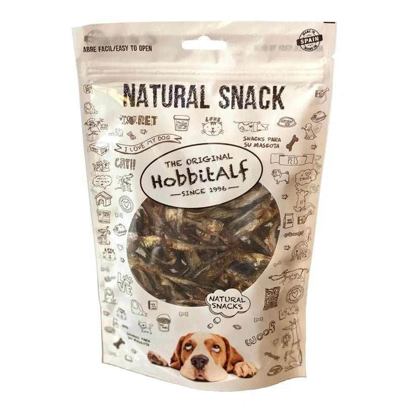 Hobbitalf Snacks de Sardinas y Pescadito 100 g para Perros al mejor precio -todoastorenimal.com