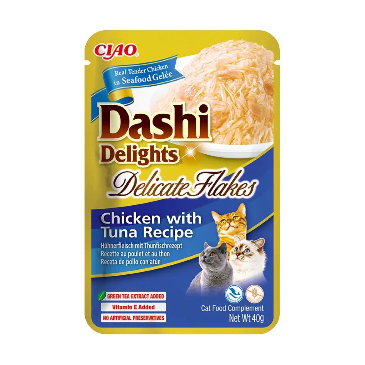 Inaba Dashi Delights Sobre Comida Húmeda para Gatos 40g al mejor precio -todoastorenimal.com