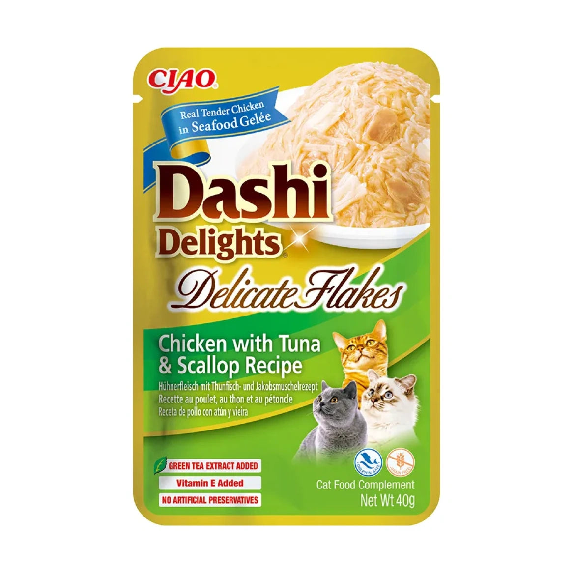 Inaba Dashi Delights Sobre Comida Húmeda para Gatos 40g al mejor precio -todoastorenimal.com
