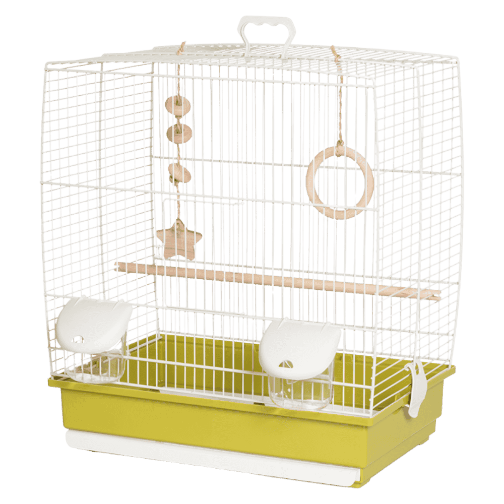 Jaula Pájaro 641 Eco Crema Oliva (39X25,5X45 cm) al mejor precio -todoastorenimal.com