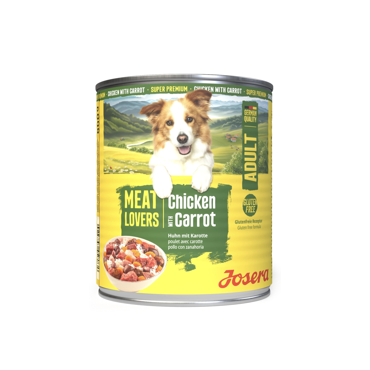 Josera Meat Lovers Menú Pollo con Zanahoria Comida Húmeda para Perros al mejor precio -todoastorenimal.com