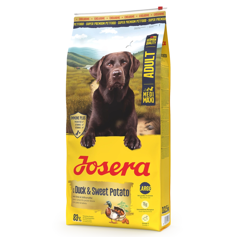 Josera Medium/Maxi Pato y Batata Pienso Sin Cereales para Perros al mejor precio -todoastorenimal.com