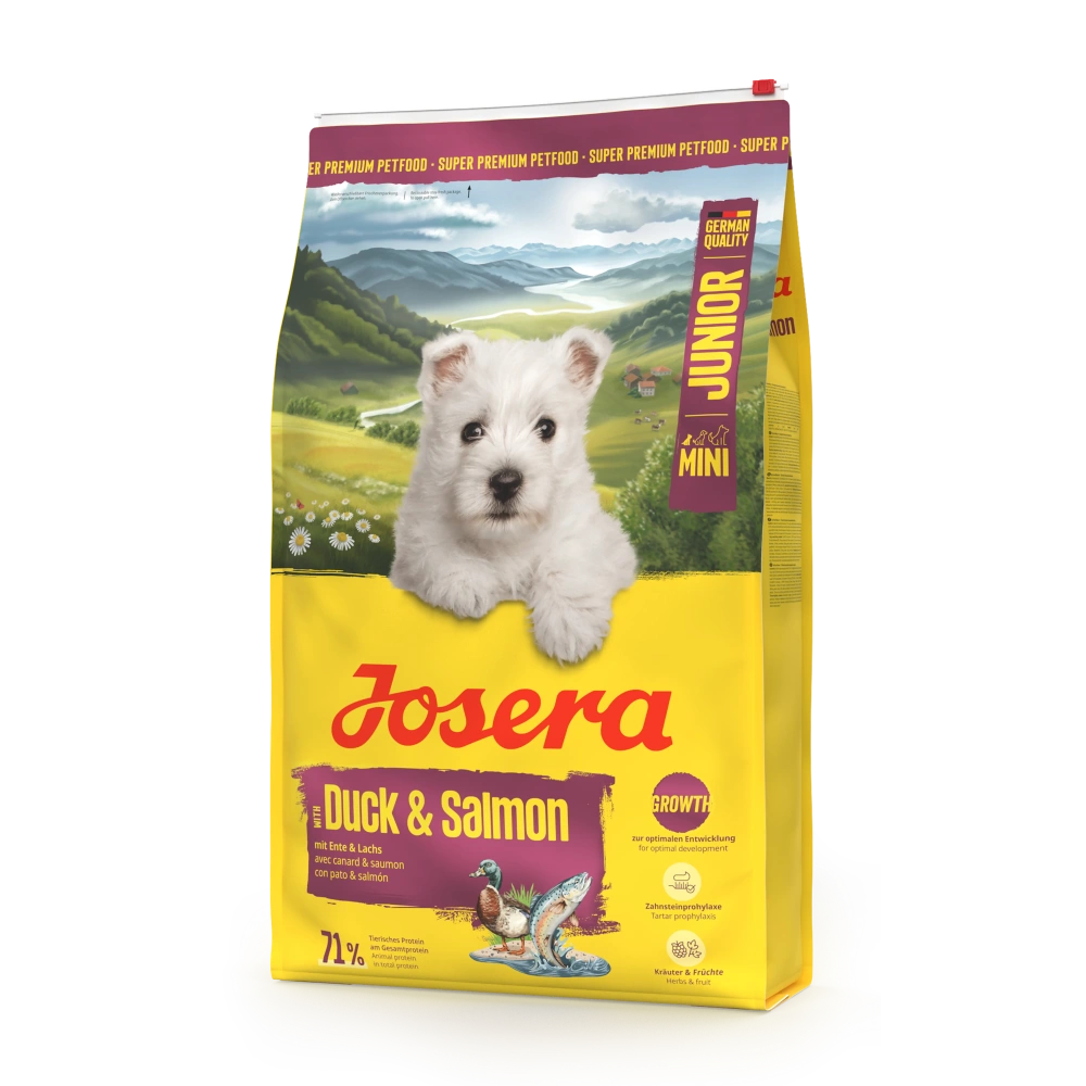 Josera Mini Junior Pato y Salmón Pienso para Perros al mejor precio -todoastorenimal.com