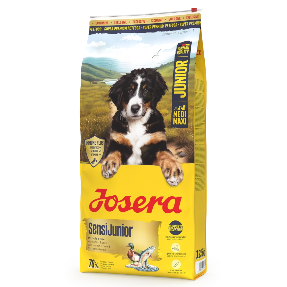 Josera SensiJunior Salmón y Pato Pienso Sin Gluten para Cachorros al mejor precio -todoastorenimal.com