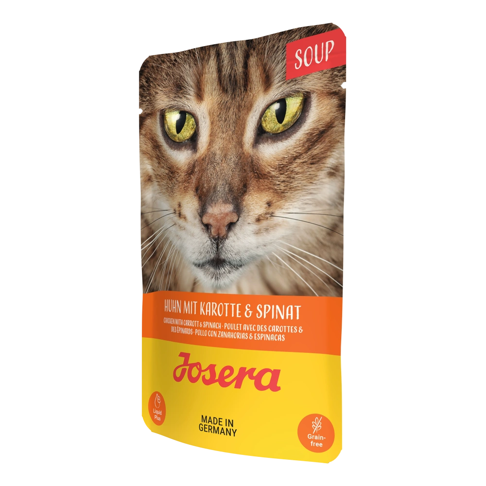 Josera Sopa de Pollo con Zanahoria y Espinacas Comida Húmeda para Gatos al mejor precio -todoastorenimal.com
