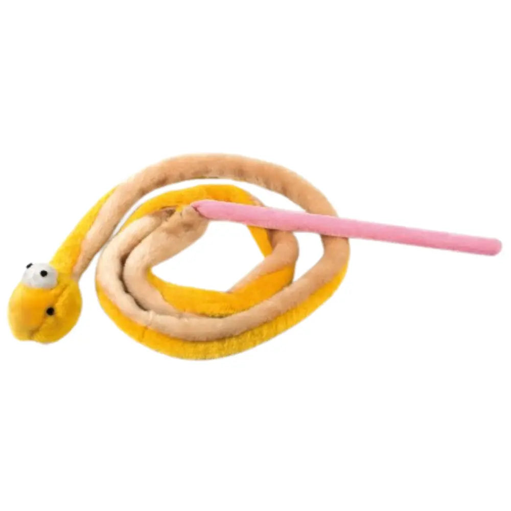 Juguete Gatos Serpiente Peluche con Vara 137 cm al mejor precio -todoastorenimal.com