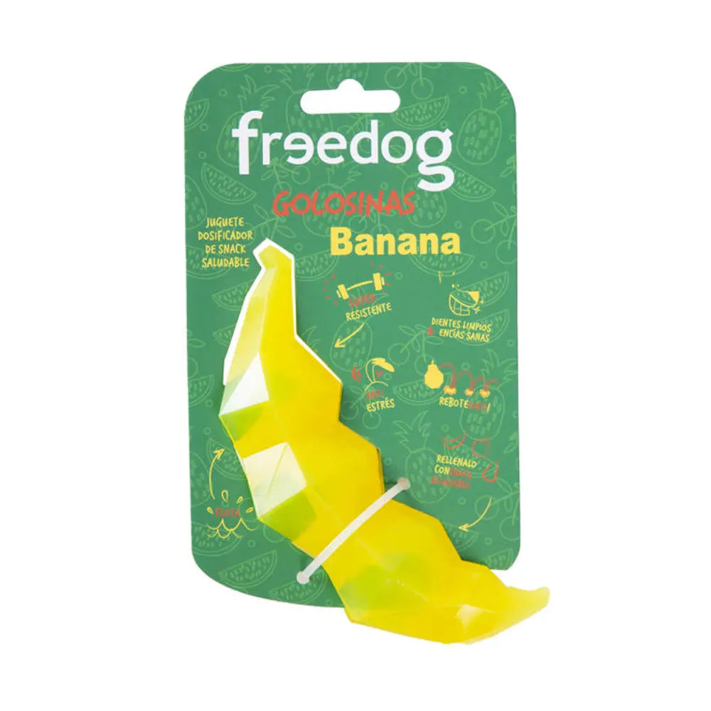 Juguete Golosina Banana 15,3 cm Freedog al mejor precio -todoastorenimal.com