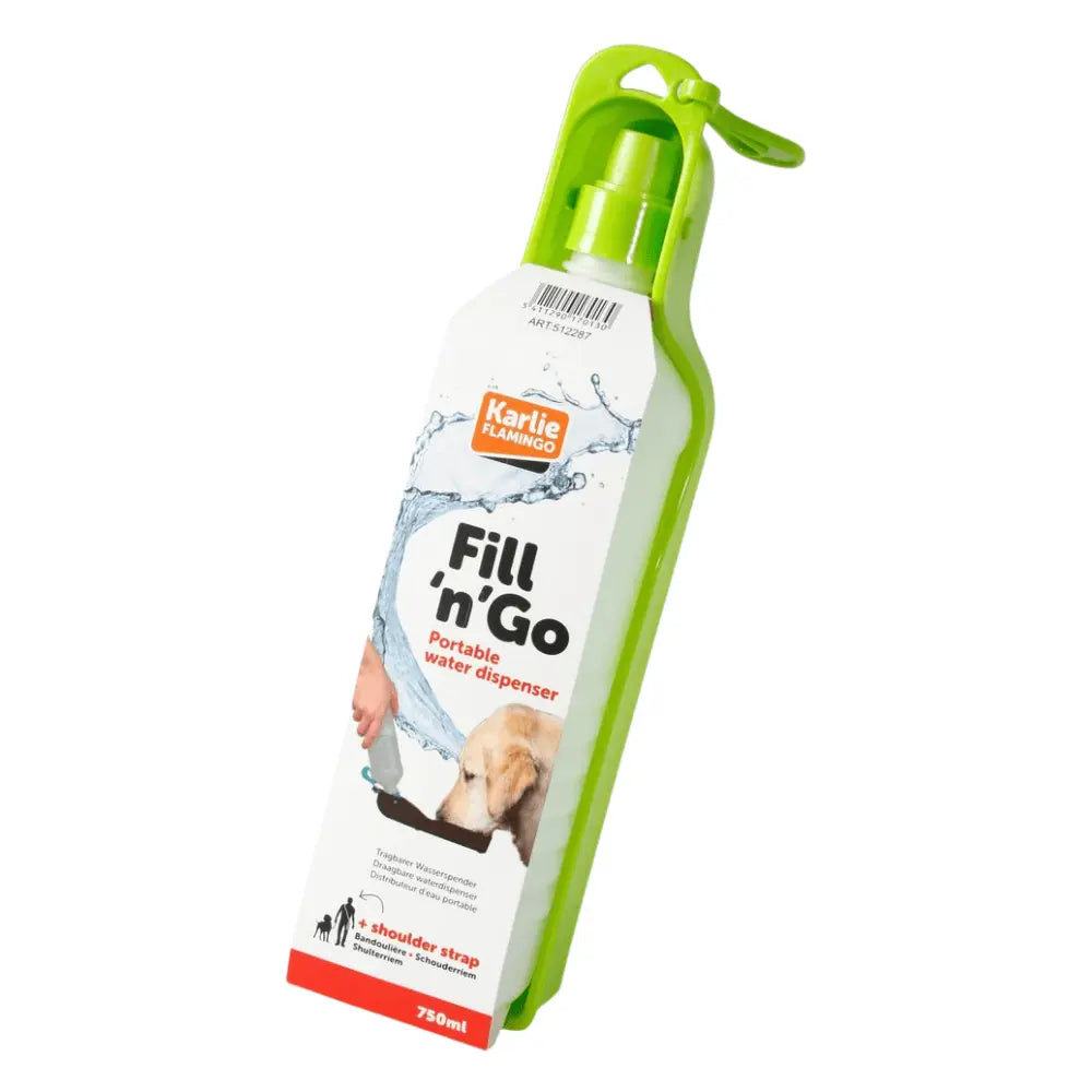 Karlie Botella Bebedero Portátil para Perros 750 ml Ideal para Viajes y Excursiones al mejor precio -todoastorenimal.com