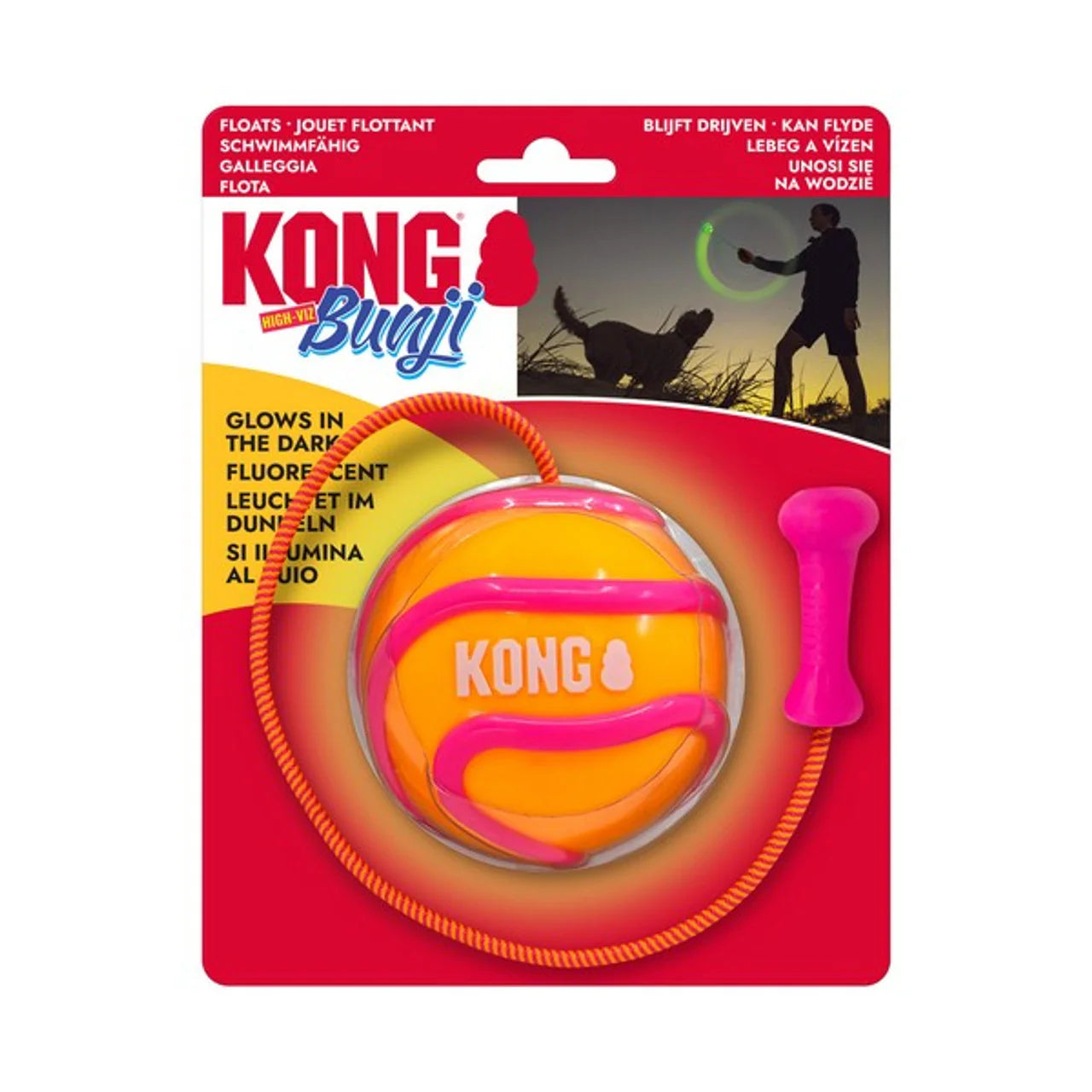 Kong Bunji High-Viz Ball Pelota Juguete para Perros al mejor precio -todoastorenimal.com