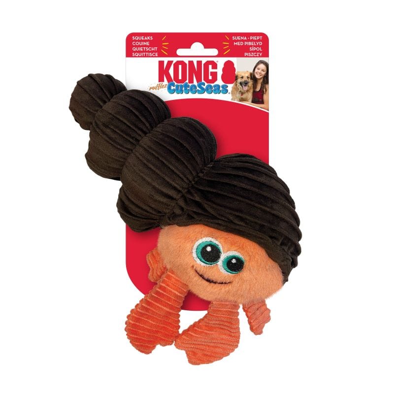 Kong Cuteseas Rufflez Hermit Crab S/M Juguete para Perros al mejor precio -todoastorenimal.com